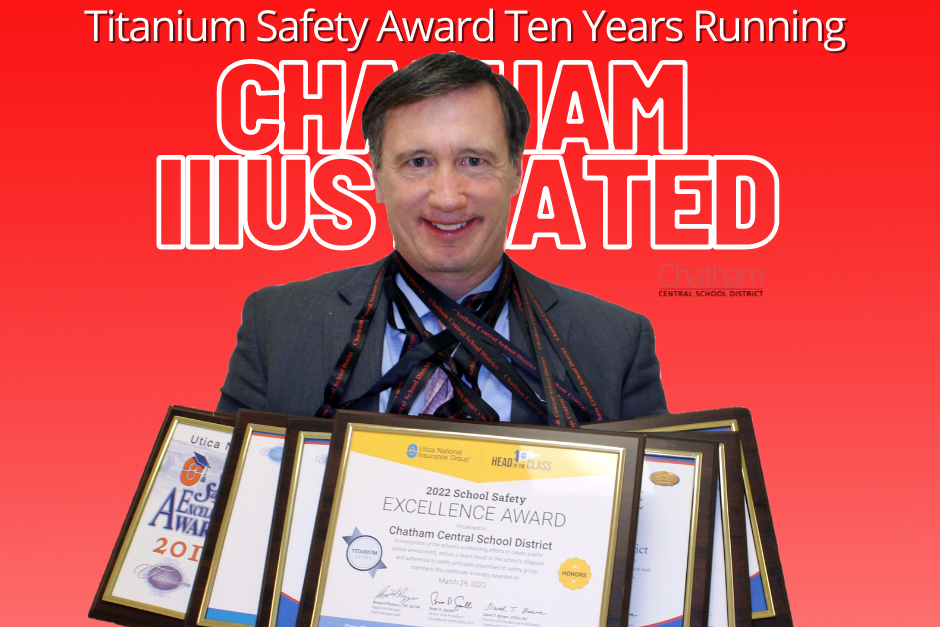 man holding framed certificates on fake magazine cover