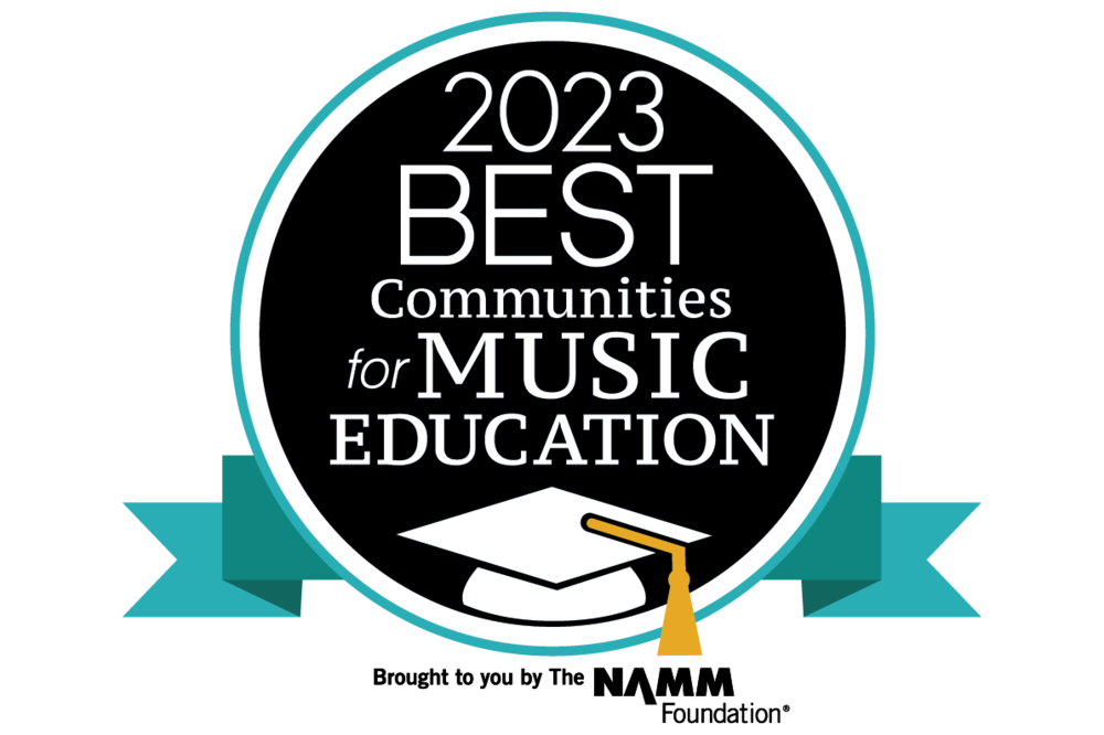 2023 Best Community for Music Education Logo