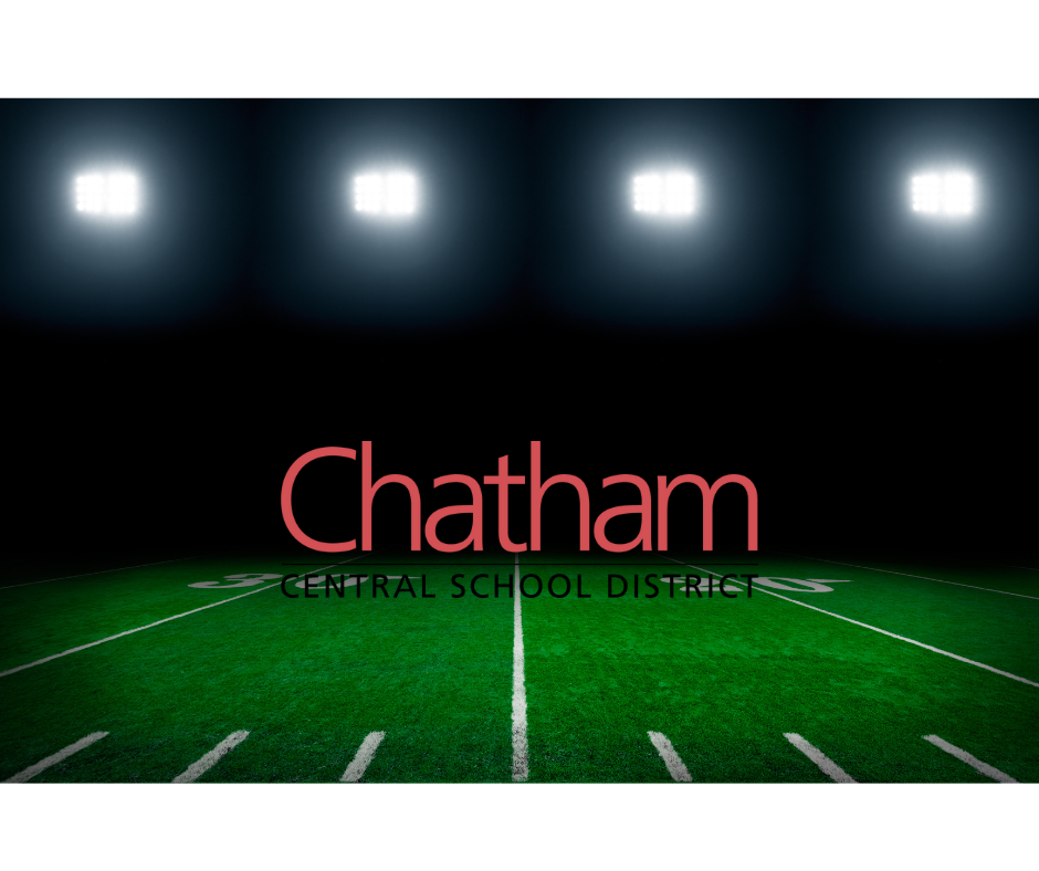 football field with chatham logo
