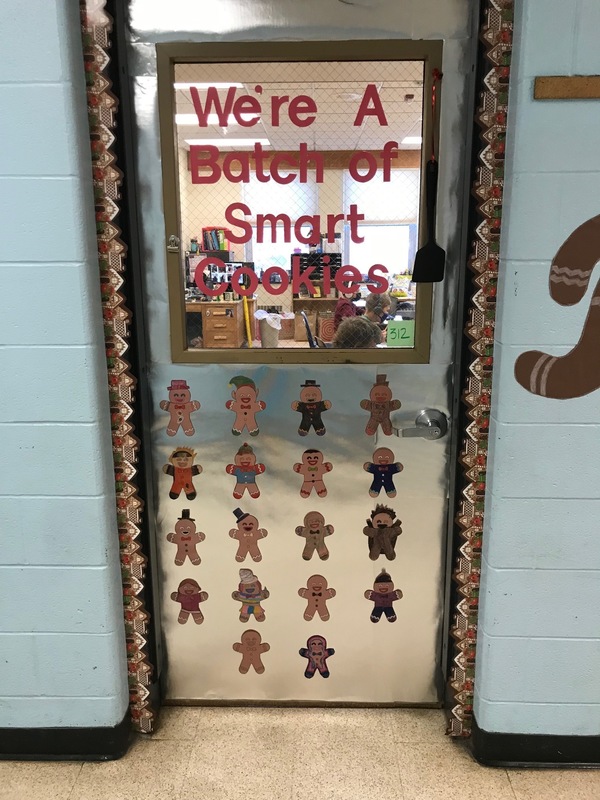Door decorated as smart cookies