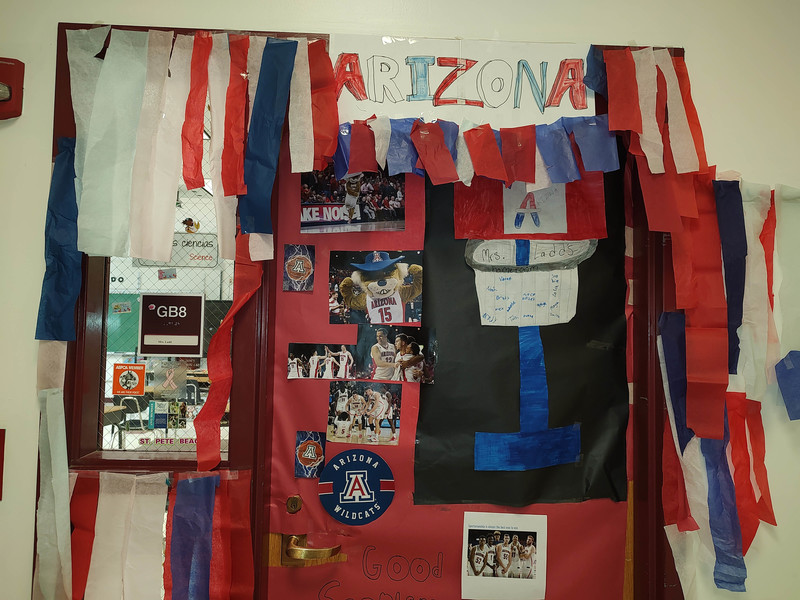 door decorated for Arizona State