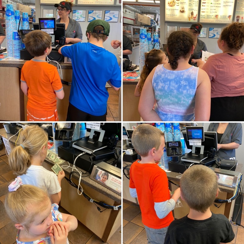 students ordering food at Dairy Queen