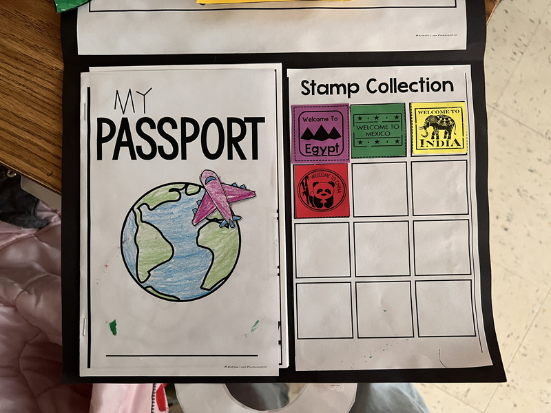 passport stamp book